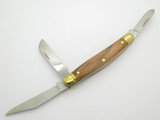 Vtg Schrade USA Ducks Unlimited LTD. Wood Stockman Folding Pocket Knife