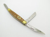 Vtg Schrade USA Ducks Unlimited LTD. Wood Stockman Folding Pocket Knife
