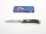 Vtg Schrade Old Timer Gunstock Trapper 194OT USA Linerlock Folding Pocket Knife