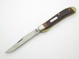 Vtg Schrade Old Timer Gunstock Trapper 194OT USA Linerlock Folding Pocket Knife