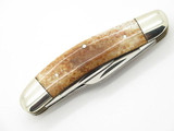 Vintage Parker Seki Japan 5 Blade Bone Sowbelly Folding Pocket Knife & Box 80's