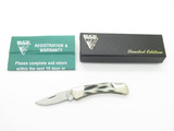 2000 Buck 505 Snow Leopard Limited Edition Folding Lockback Pocket Knife