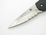 2002 Buck 465 Access 3.0 Lightweight Black Handle Lockback Folding Pocket Knife