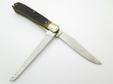 Vintage Schrade USA 97OT Buzzsaw Saw Trapper Delrin Handle Folding Pocket Knife