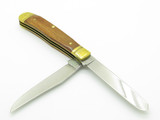 Vintage Schrade USA SDU296 Ducks Unlimited Wood Trapper Folding Pocket Knife
