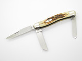 2006 Case XX USA 6318 Stockman Jigged Amber Bone Folding Pocket Knife