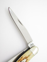 2006 Case XX USA 6318 Stockman Jigged Amber Bone Folding Pocket Knife