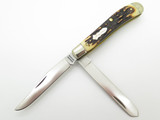 Vintage Schrade Uncle Henry 285UH USA 2 Blade Delrin Handle Folding Pocket Knife