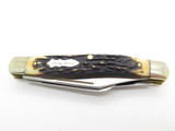 Vintage Schrade Uncle Henry 285UH USA 2 Blade Delrin Handle Folding Pocket Knife