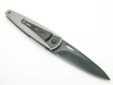 Vintage Schrade USA Viper SQ224 Black Stainless Linerlock Folding Pocket Knife