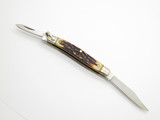 Vtg Schrade Uncle Henry USA 804UH Journeyman Delrin Stag Folding Pocket Knife