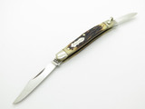 Vtg Schrade Uncle Henry USA 804UH Journeyman Delrin Stag Folding Pocket Knife