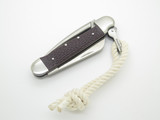 Rare Colonial USA Jigged Handle Marlin Spike Sailor Rigging Folding Knife