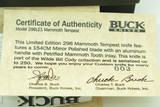 2006 Buck 296 Tempest SN-003 WBC Limited Edition Custom Folding Pocket Knife