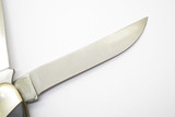 Vintage c. 1980 Buck 317 USA Trail Blazer Black Handle Folding Hunter Knife