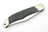 Vintage c. 1980 Buck 317 USA Trail Blazer Black Handle Folding Hunter Knife