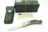 '15 Buck 500 Duke Ram Horn Club Poker Card Limited Folding Lockback Pocket Knife