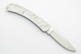 Vtg Buck USA 510 500 Classic II Aluminum Scroll Folding Pocket Lockback Knife