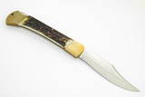 Vtg 1994 Puma 915 Emperor Solingen Germany Stag Folding Hunter Lockback Knife