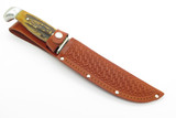 Vintage 1965-1969 Case XX USA 523-6 Fixed 6" Blade Stag Hunting Knife