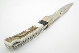 Custom '10 Buck 110 WBC Wilde Bill Cody Bear Claw Elk Horn Folding Hunter Knife