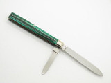 Cir1990 Fight'n Rooster Frank Buster Green Celluloid Doctor Folding Knife