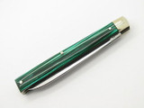 Cir1990 Fight'n Rooster Frank Buster Green Celluloid Doctor Folding Knife