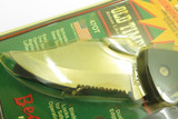Vtg Schrade Old Timer USA 47OT Beast Linerlock Green Handle Folding Hunter Knife