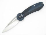Buck 766bks 766 Revel Black Blue Button Lock Medium Folding Pocket Knife & Clip