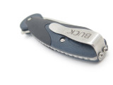 Buck 766bks 766 Revel Black Blue Button Lock Medium Folding Pocket Knife & Clip