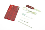 Vintage Victorinox Switzerland Swiss Card Red Case and Handle Multi Tool Knife
