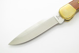Buck Custom 110 USA Folding Hunter Drop Point Fingergroove Handle Lockback Knife