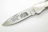 Vtg Buck 500 Duke Script Stag Chuck Signature Limited Grizzly Bear Folding Knife