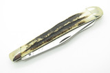 Vintage Buck 311 Slimline Trapper Stag Chuck Signature Folding Pocket Knife