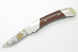 Vintage Buck 500 Duke Gold Grouse Scene Limited Folding Lockback Pocket Knife