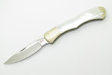 2000s Buck 532 Custom Bucklock MOP Pearl Limited Lockback Folding Pocket Knife