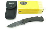 2010 Buck 112 Ranger Shockey Black 12C27M Paperstone Handle Folding Hunter Knife