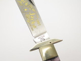 '97 Fight'n Rooster Frank Buster Abalone Cheetah Swing Guard Folding Knife