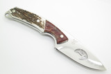 2004 Chuck Signature Buck 694 Alpha Hunter Custom Elk Cutout Stag Fixed Knife