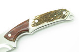 2004 Chuck Signature Buck 694 Alpha Hunter Custom Elk Cutout Stag Fixed Knife