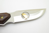 Vintage Buck 403 Big Sky Eagle Feather Custom Gold Cutout Fixed Hunting Knife