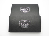 Pack of 2 Buck Knife Folding Pocket Fixed 3 5/8" x 7 3/8" Black Gift Cases