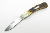 Vintage Schrade Uncle Henry 5UH USA Delrin Handle Lockback Folding Pocket Knife
