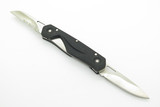 Vintage Buck Ecco 274 USA Black Synthetic Handle Folding Pocket Knife