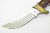 Vintage 1980s Buck 401 Kalinga Fixed Blade Hunting Knife & Custom Sheath