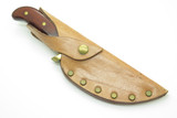Vintage 1980s Buck 401 Kalinga Fixed Blade Hunting Knife & Custom Sheath