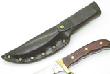 Vintage 1980s Buck 402 Akonua Fixed Blade Hunting Knife & Sheath