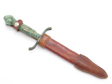 Vtg Othello Solingen Germany Black Forest Fixed Blade Knife Ball & Claw