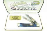Vintage 1999 Case XX 6254 Trapper Denver Broncos Super Bowl XXXIII Pocket Knife