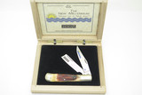 Vintage 2000 Frost Dawn of Millennium Razor Seki Japan Stag Folding Pocket Knife